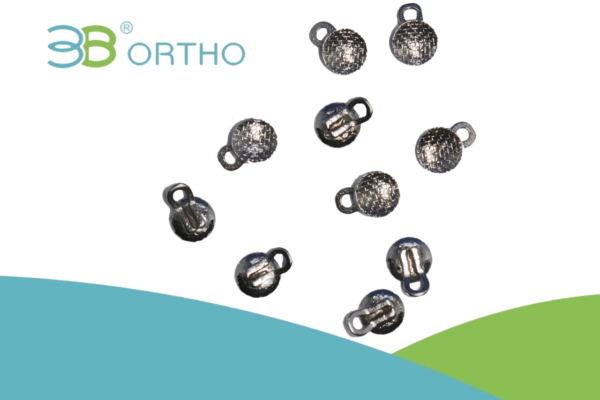 Buton Lingual Colabil Baza Rotunda cu inel 10 bucati/set 3B