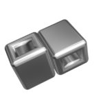 Tubusoare Secundare Duble Incrucisate Cross Tubes 10 bucati/set 3B